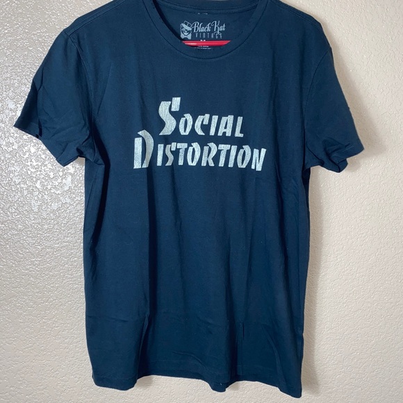 Social Distortion White Light White Heat White Trash Single Stitch Distress Sz M - Picture 2 of 5